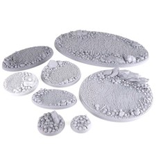 Skull Resin Bases (Select Size) . Textured Resin Miniature Bases 40k AOS
