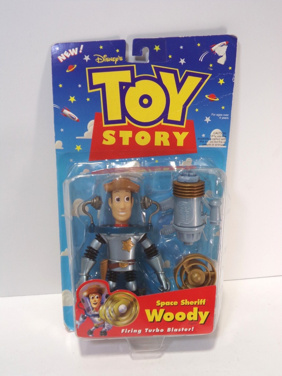 1998 Disney Toy Story Space Sheriff Woody Firing Turbo Blaster