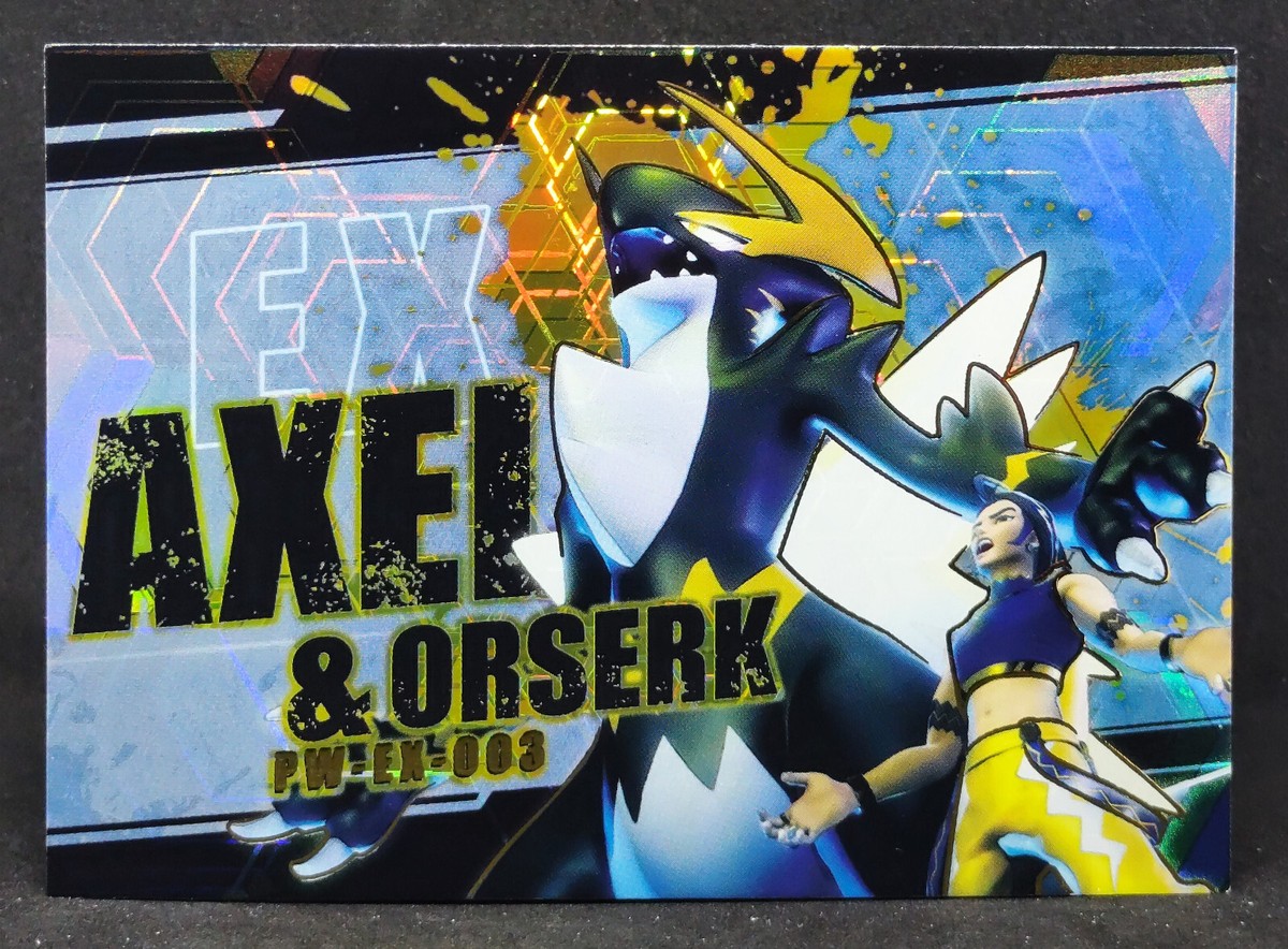 Palworld PW-EX-003 Axel & Orserk Card Boss Rare Foil Embossed