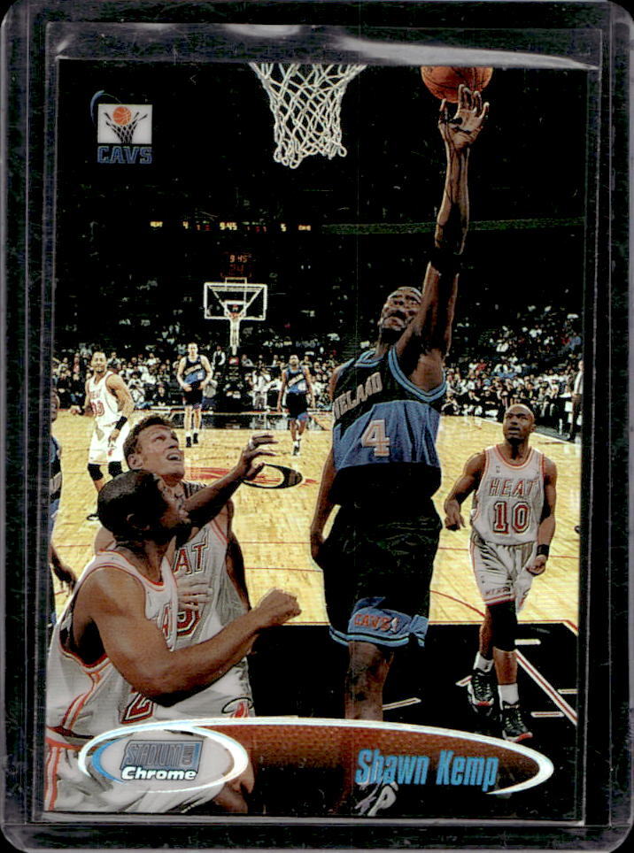1998-99 Topps Stadium Club Chrome Basketball Shawn Kemp Refractor #28 Cavaliers