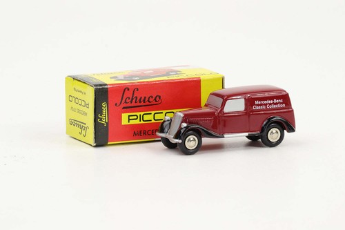 1:90 Schuco Piccolo Mercedes-Benz 170V Colección Clásica Rojo Oscuro-Negro - Imagen 3 de 4