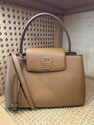 NWT Tory Burch Britten Small Satchel Color Moose $548 | eBay