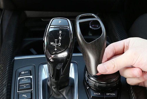 Wood Grain Gear Shift Knob Shifter Lever Trim Fit For BMW F20 F21 F22 F23 1PCS - Picture 3 of 7