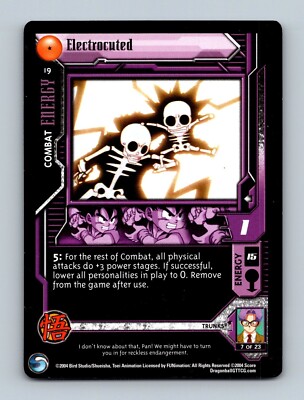 Dragon Ball GT TCG Electrocuted 19 Score Lost Episodes