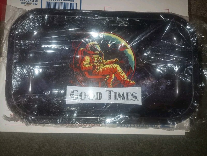 Good Times Astronaut In Space Tobacco Rolling Tray Space Man In Plastic