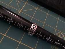 VINTAGE Unisex .925 Sterling Silver, Fish Filigree Band Ring, Size 8