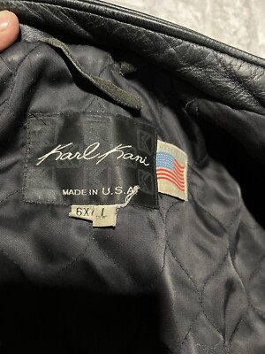 KARL KANI Racing leather jacket USA製