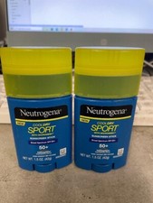 2X Neutrogena, CoolDry Sport with Micromesh Suncsreen Stick, SPF 50 1.5 oz NOS
