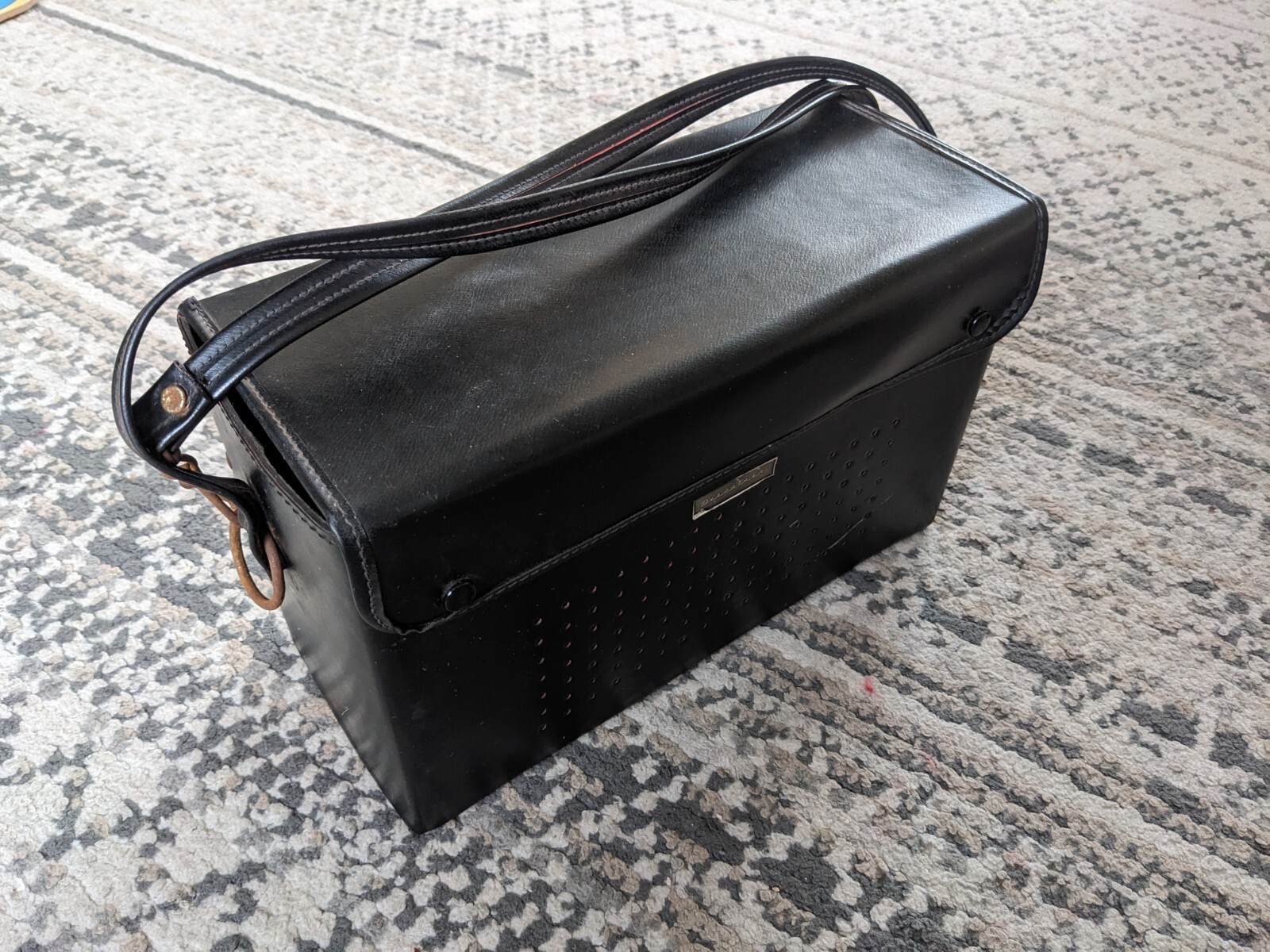 Vintage Discatron Battery Record Player 60's Portable 9v Plus Bag Vinyl