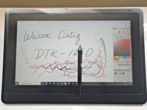Wacom Cintiq DTK-1660 16" Pen Display  Tablet, with pen, power supply and cables