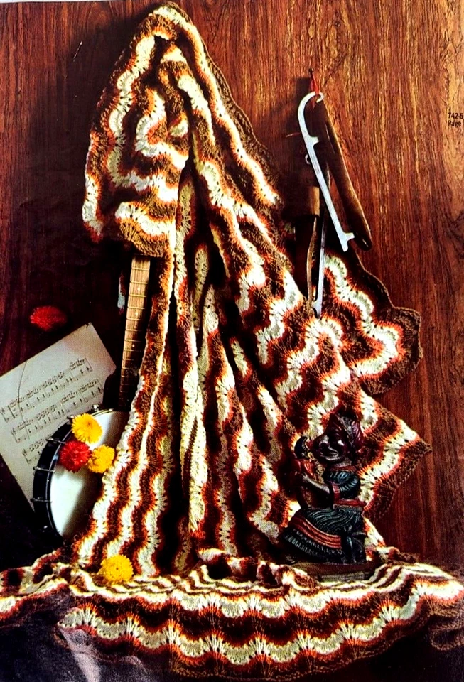 Columbia Minerva AFGHANS Book #742 Crochet & Knitting Patterns | 16 Projects - Image 4 of 4