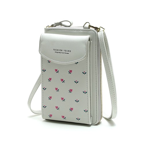 Borsa donna cellulare piccola pelle portafoglio cerniera borsetta tracolla tracolla - Foto 27 di 32