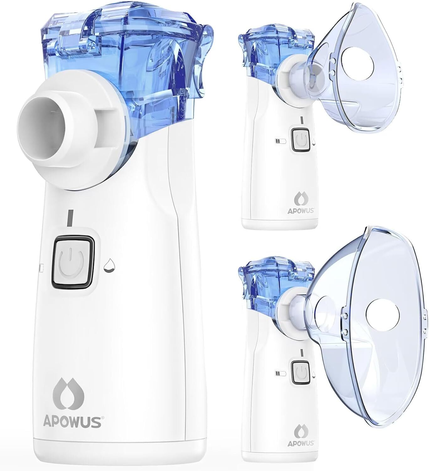 Portable Nebulzer - Atomizer Machine with 3 Nebulizer Masks APOWUS