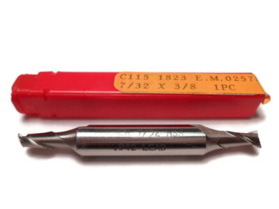 Dormer 7/32'' 2 Flute High Speed Steel Double End End Mill Center Cutting 