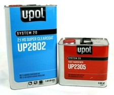 U-pol Up2802 Clear Coat Hs Super Clear Only Or Kit With Hardener 2 To 1 Mix Upol