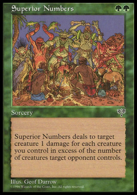 MTG: Superior Numbers - Mirage - Magic Card