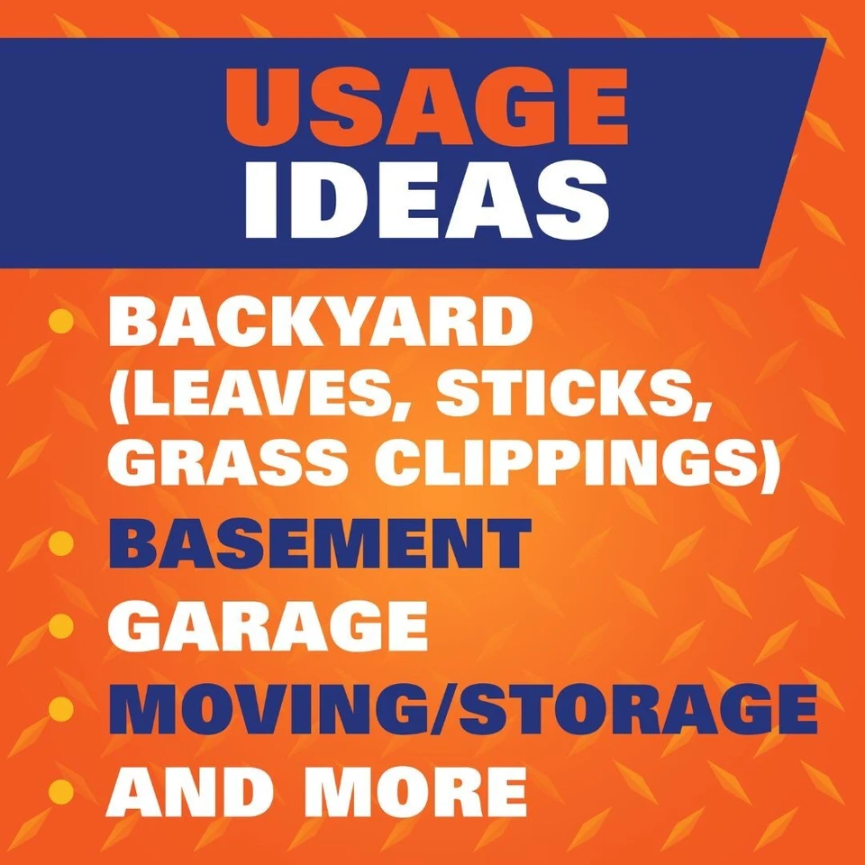 Bolsas de basura fuertes para césped y hojas, 39 galones, 40 unidades Foto 3 de 4