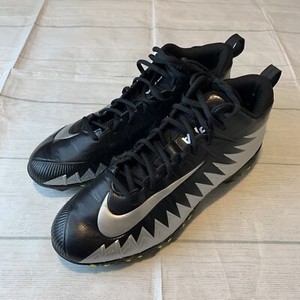 NIKE Alpha Fast Flex Black/Gray Size 9.5 Men Football Cleats | eBay