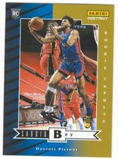 SADDIQ BEY RC 2020-21 Panini Instant IMPULSE ROOKIES/1740 #RI19 IDENTIFICACIÓN DE PISTOLA:17768