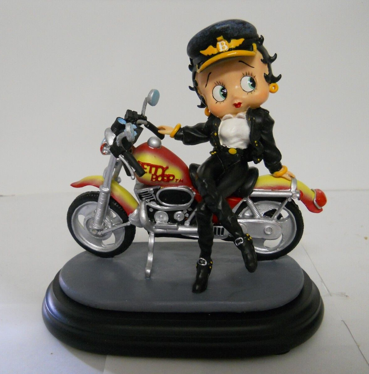 Vintage Character Collectibles CC Betty Boop Sitting on Motorcycle