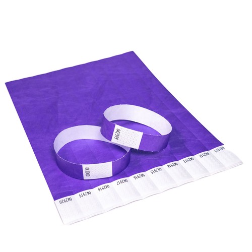 500 Einlassbänder Eintrittsbändchen Papierarmbänder Kontrollarmbänder einfarbig - Bild 11 von 28