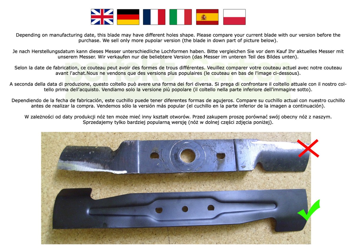 Castor Tagliaerba Elettrico Mod FL 38 TE Potenza 1400W Taglio 38 Cm - Foto 2