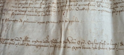 Pergamino medieval siglo XV parchment - Imagen 6 de 9