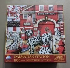 Suns Out 1000 Oversize Pieces Jigsaw Puzzle/"Dalmatian Station"