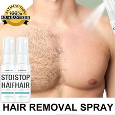 2Pack Natural Permanent Hair Removal Spray Stop Hair Growth Inhibitor Remover