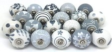 Wholesale Lot 50 PC Indian Handmade Vintage Cermic Knobs Cabinet Pulls Handle 