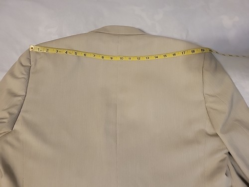 Chaps Ralph Lauren Blazer Beige Sz 42R Sport Coat Jacket Easter - Picture 12 of 13