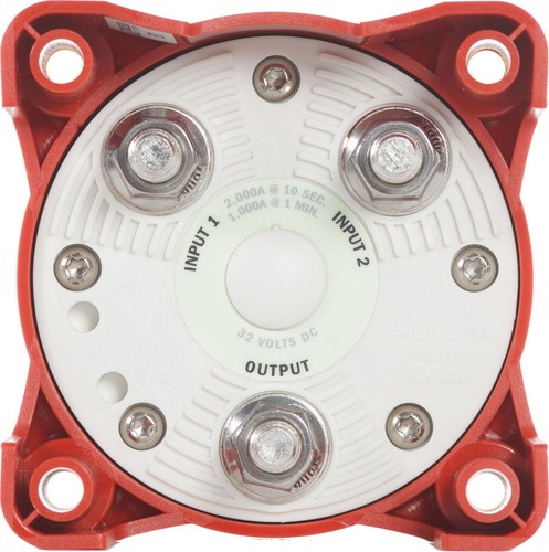 Blue Sea - Battery Switch - Marine rated - IP66 - 4 Way - OFF/1/2/1+2 PN. 9001E - Picture 2 of 4