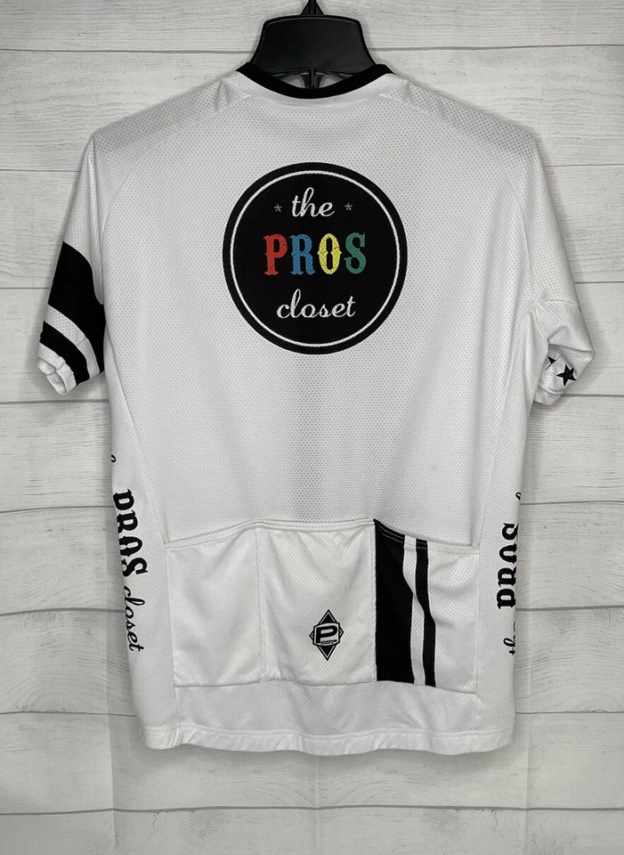 Jersey de manga corta Panache Cyclewear Co. para mujer talla XL blanco hecho en Italia Foto 2 de 4