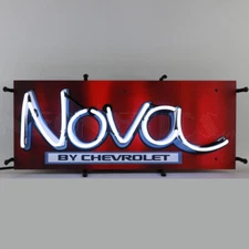 Chevrolet Nova Junior Colorful Neon Wall Sign w Backing Neonetics 25" 5SMLNV