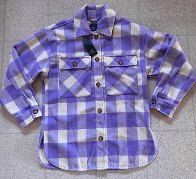 Wild Fable Purple Plaid Shacket XS NWT New With Tags Great Condition