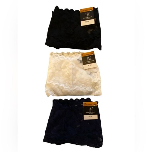 New INC International Concepts 3 Pair Sheer Lace Thong Underwear Panties Plus 3X - Picture 8 of 15