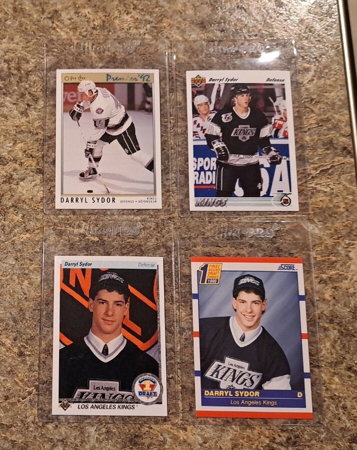 (4) Darryl Sydor 1990-91 Upper Deck Score Rookie Card 1991-92 OPC Stars Tampa RC