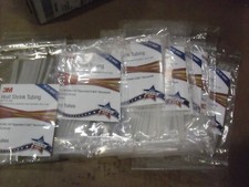 100 !!! 3M Clear 6" x 1/8" Heat Shrinking Tubes Made In USA
