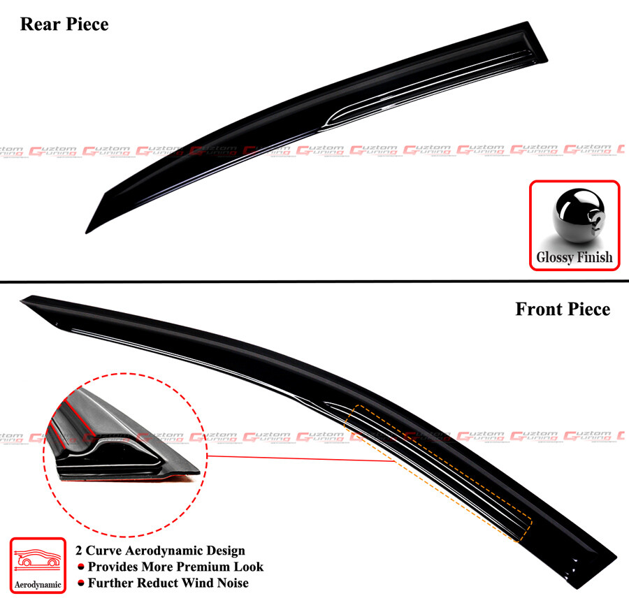 Pezmenn 4 Deflectores De Visera De Ventana Compatibles Con Kia Forte Sedan 2019 2023 - Foto 7