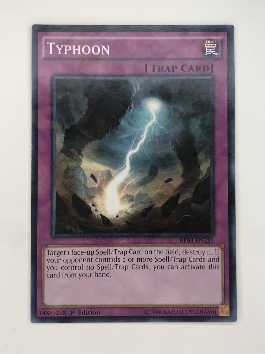 Yugioh Typhoon BP03-EN235 1st Edition Shatterfoil Rare LP | eBay