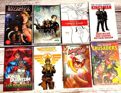 Independent TPB's Lot of 8. Dynamite/Classical/Dark Horse/IDW/Legendary + more.