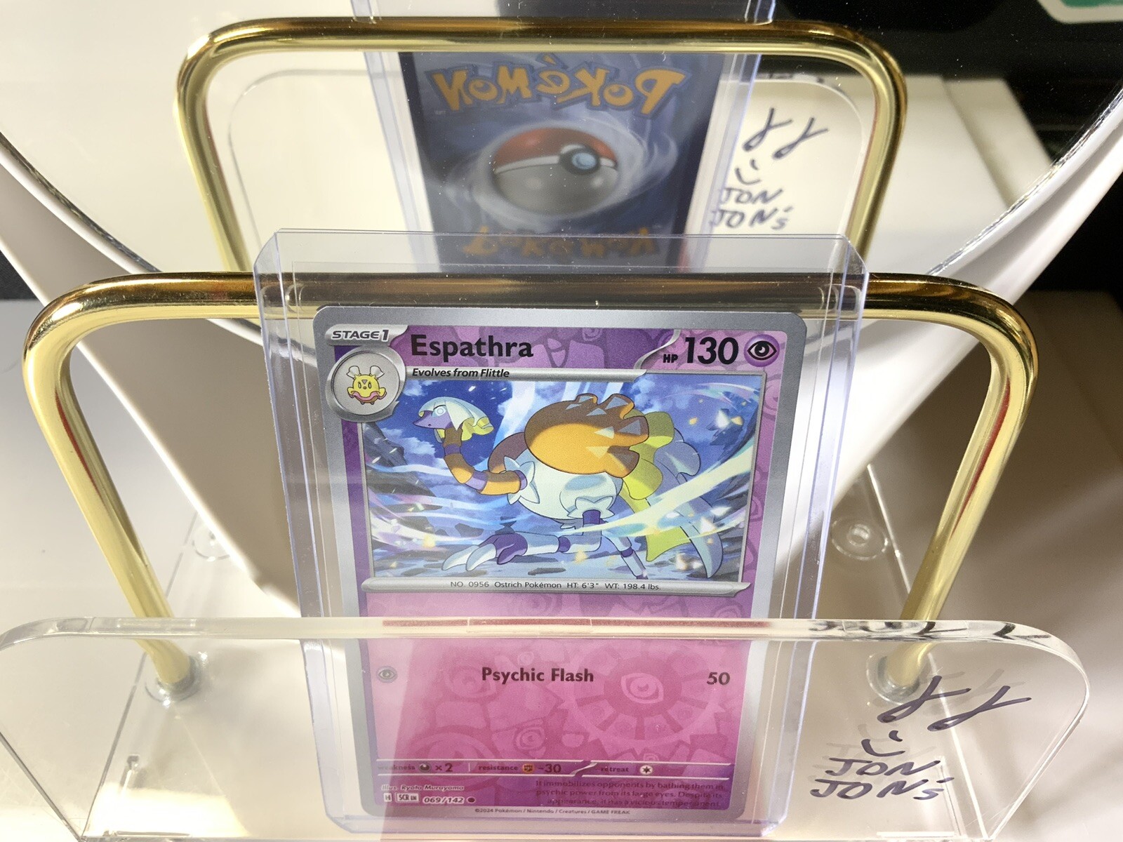 Pokemon ESPATHRA 069/142 - Stellar Crown - Rev Holo - - MINT