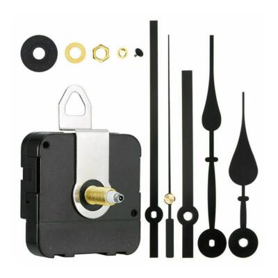 Funkgesteuerter DCF-Quarzuhr-Uhrwerk Reparatur Schwarz Zeiger 2Pairs/SetM