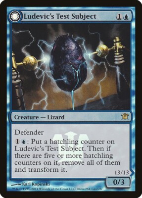 Ludevic's Test Subject 1x FOIL MtG FOIL Launch Promo SP/NM