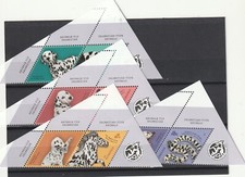 ROMANIA 2022 STAMPS ANIMALS DOGS SPOTTED DALMATIANS MNH SET POST LABELS 2