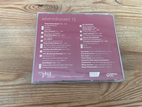 CD VA Benefiz-Adventskonzert 12 (17 Song) BREMER PHILHARMONIKER jc - Bild 3 von 3