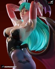 Sexy Morrigan Aensland 3d Printed Model | Unassembled | Unpainted | 1/10-1/4