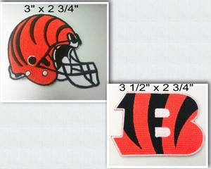 Cincinnati-Bengals-Iron-On-Patch-Choice-of-Style-Free-Shipping-in-Envelope-Mail