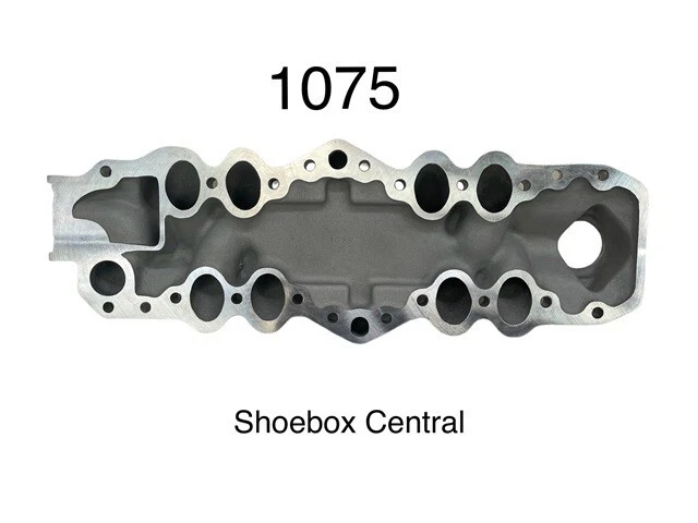 Colector de admisión de doble carburador OFFENHAUSER 1075 1949 1950 1951 1952 1953 Ford Mercury Foto 3 de 4