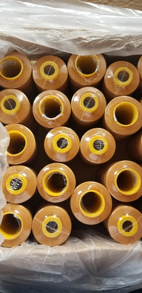 50 Spools GOLD #716 Color Serger Sewing Machine Threads T27  S2 100% Polyester - Image 2 of 4